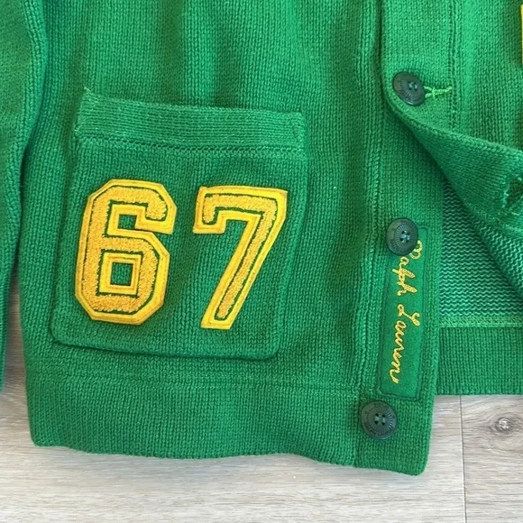Cotton Letterman CardiganPolo Ralph Lauren